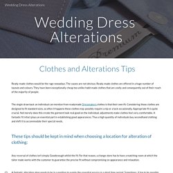 Wedding Dress Alterations