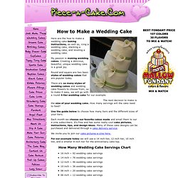 How to Make a Wedding Cake Written and Video Instructions Straight Level