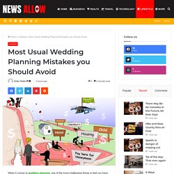 Most Usual Wedding Planning Mistakes you Should Avoid