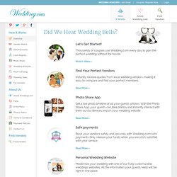 How Wedding.com Works - Free Wedding Planning and Free Wedding Websites - Wedding.com