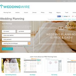 Wedding Planning, Planning a Wedding