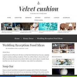 Wedding Reception Food Ideas