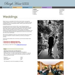 North London Weddings Reception Catering - Burgh House, Hampstead NW3