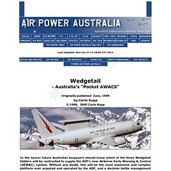 Wedgetail - Australia's “Pocket AWACS”