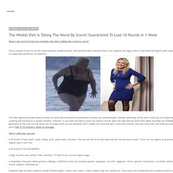 The Wedish Diet Is Taking The World By Storm! Guaranteed To Lose 10 Pounds In 1 Week