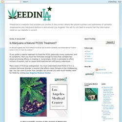Weedinla.com: Is Marijuana a Natural PCOS Treatment?
