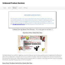 3 Week Diet by Brian Flatt Review - It is not scam at all but...!