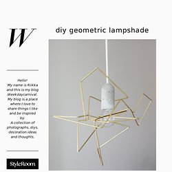 DIY GEOMETRIC LAMPSHADE