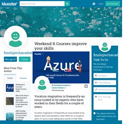 Weekend It Courses improve your skills
