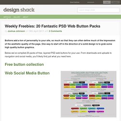 Weekly Freebies: 20 Fantastic PSD Web Button Packs
