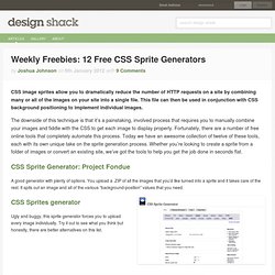 Weekly Freebies: 12 Free CSS Sprite Generators