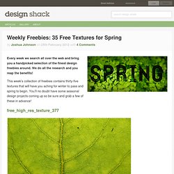 Weekly Freebies: 35 Free Textures for Spring