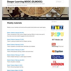 Deeper Learning MOOC (DLMOOC)