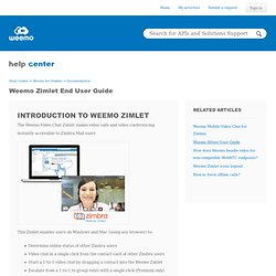 Zimlet End user guide – Help Center