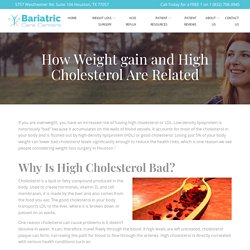 How Weight gain and High Cholesterol Are Related