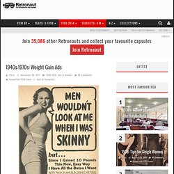 Vintage Weight Gain Ads