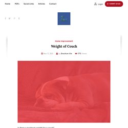 Weight of Couch - Pdf Slider