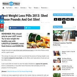 Best Weight Loss Pills 2013: Shed Those Pounds And Get Slim!