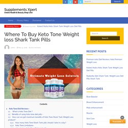 Weight loss Shark Tank Keto Pills - supplementsxpert