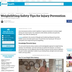 How to Lift Weights Safely and Prevent Injury