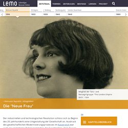 LeMO Kapitel - Weimarer Republik - Alltagsleben - "Neue Frau"