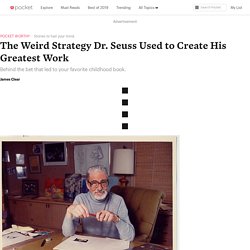The Weird Strategy Dr. Seuss Used to Create His Greatest Work - James Clear - Pocket
