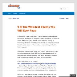 9 of the Weirdest Poems You Will Ever Read