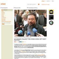 Ai Weiwei Fallout for Hong Kong Art Fair?