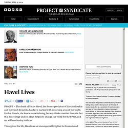 Havel Lives - Karel Schwarzenberg, Desmond Tutu and Richard von Weizsäcker