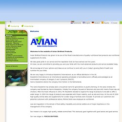 Avian Birdfood Products