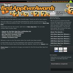 Informations / News - 2011 Best App Ever Awards