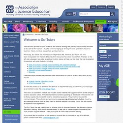 Online Resource for Science Tutors