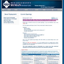 Welcome to Bexar County Human Resources