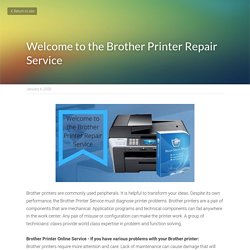 Welcome to the Brother Printer Repair Service