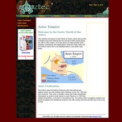 Welcome to the Aztec Civilization Website