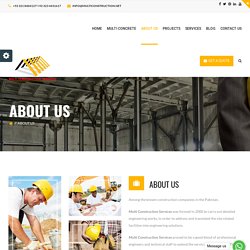 About Us - Welcome to Multi construction Services