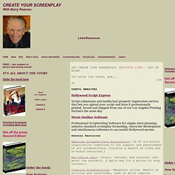 Screenwriting Resource Links