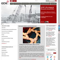 Global Development Network: Promoting Development Research