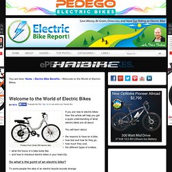 Welcome to the World of Electric Bikes