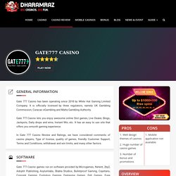 Gate 777 Casino Review, Welcome and Exclusive Bonus