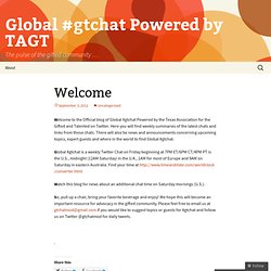 Global #gtchat Powered by TAGT