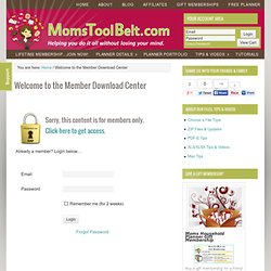 Welcome to the Member Download Center -