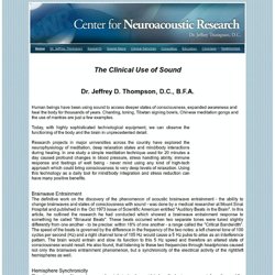 Welcome to the Center for Neuroacoustic Research!
