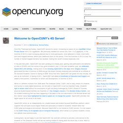 Welcome to OpenCUNY's 4G Server! - The OpenCUNY Academic Medium