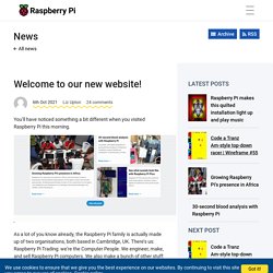 Welcome to our new website! - Raspberry Pi