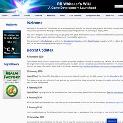 RB Whitaker's WikiA Game Development Launchpad