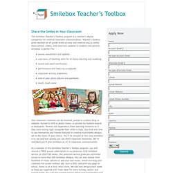 Welcome to Smilebox&#039;s Teacher&#039;s Toolbox