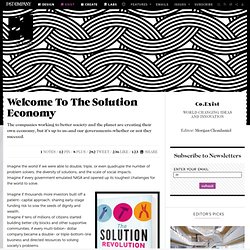 Welcome To The Solution Economy