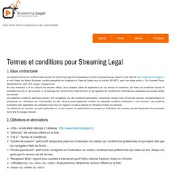Streaming Legal