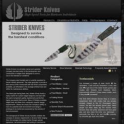 Coming Soon: Strider Knives
